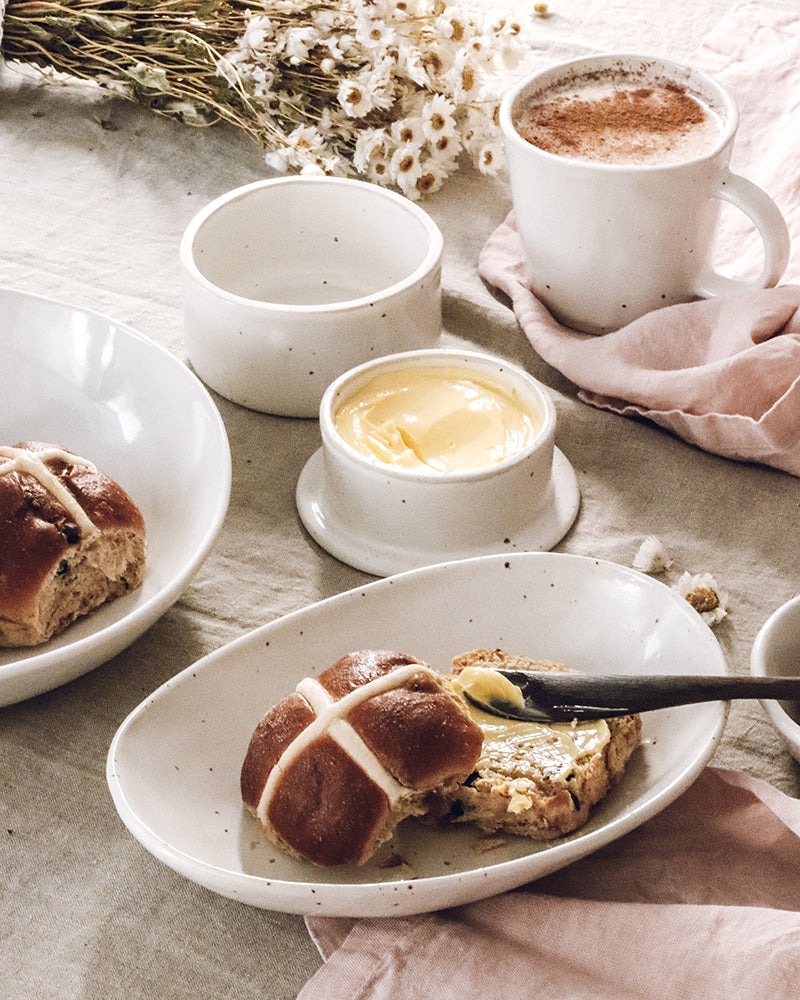 Chocolate, Ceramics & Comfort: Our Easter Table