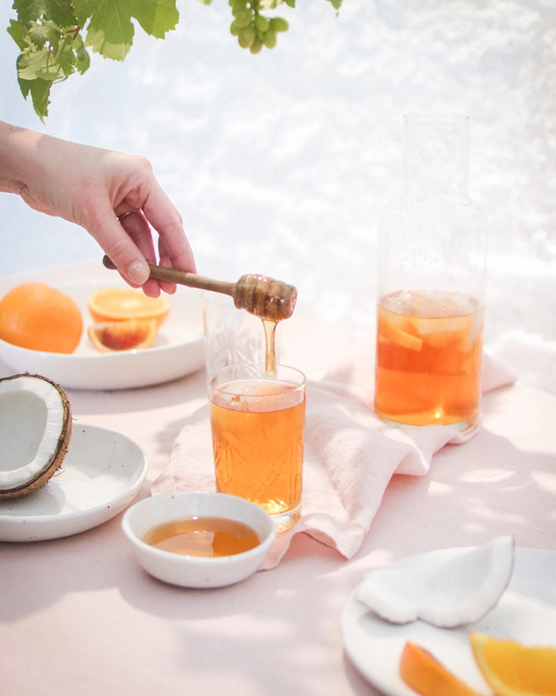The Perfect Coconut Orange Iced Tea
