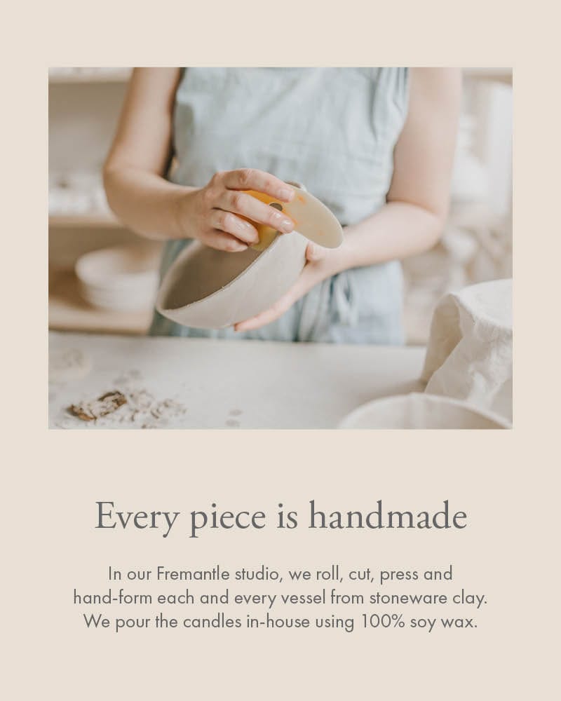 Every ceramic product is handmade in the Winterwares studio in Fremantle