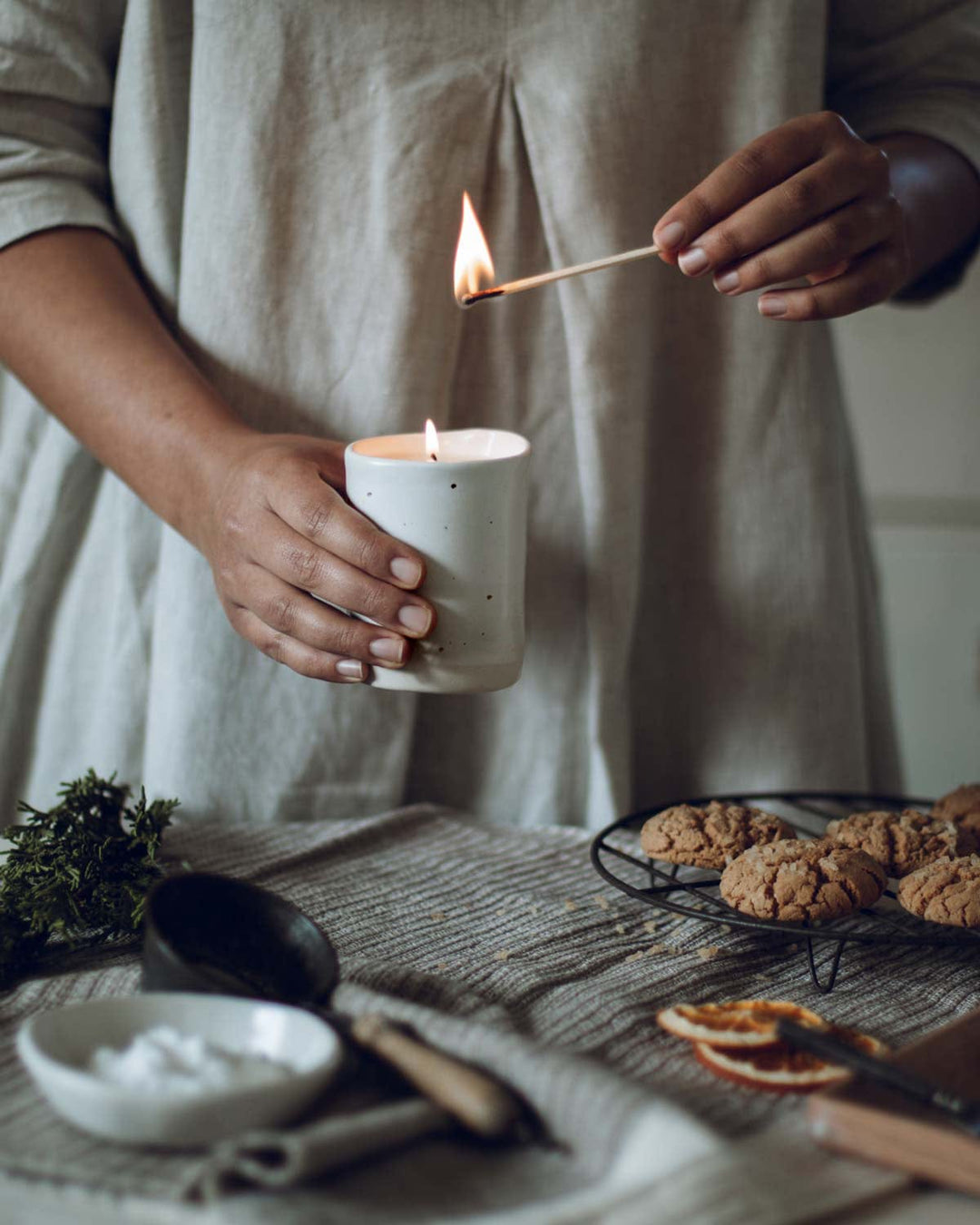 Gingerbread Candle