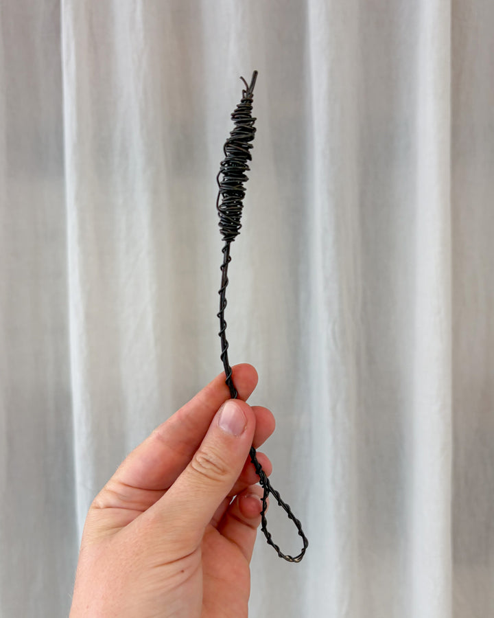Wire Sprig Ornament - Bullrush