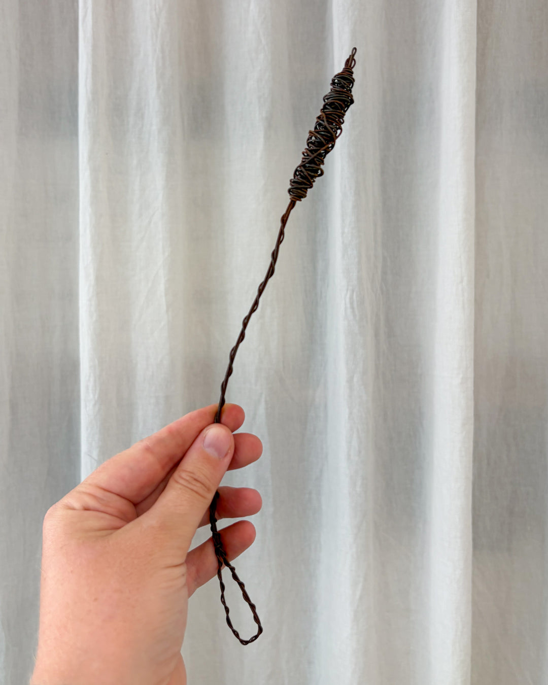 Wire Sprig Ornament - Bullrush