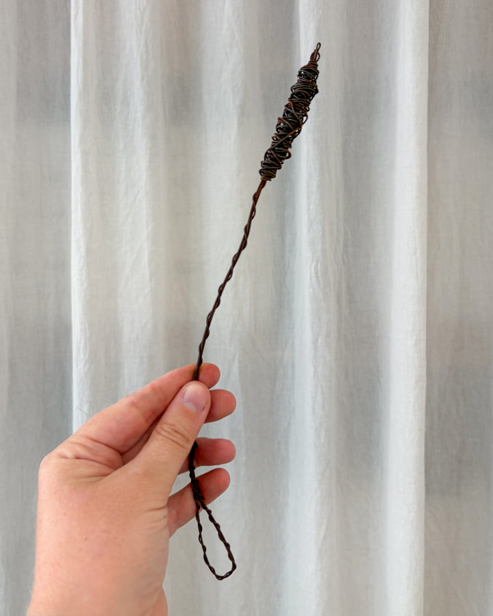 Wire Sprig Ornament - Bullrush