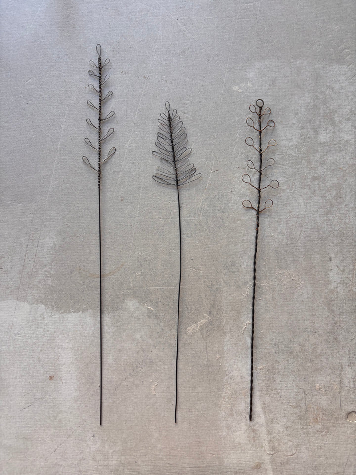 Floral Wire Ornament - Prairie Fern