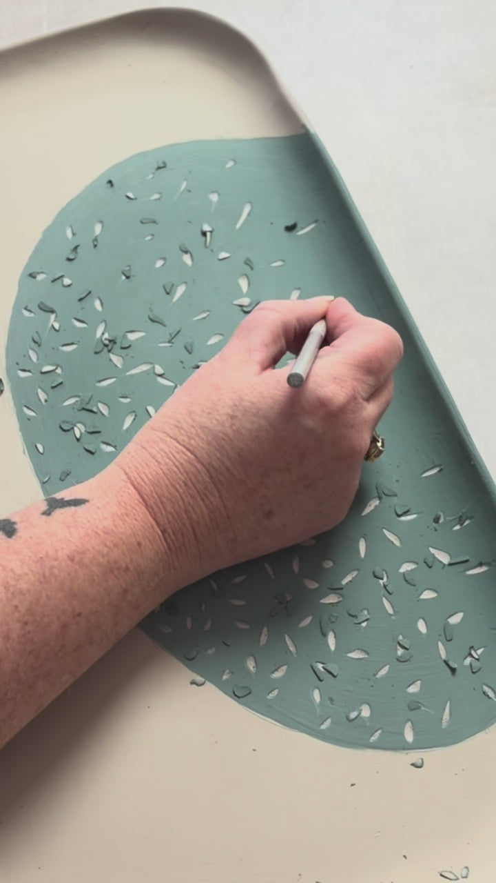 Paint & Carve a Serving Platter