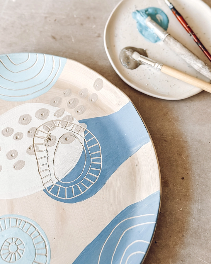 Paint & Carve a Serving Platter